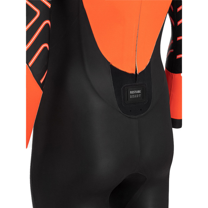 2024 Orca Mnner Zeal Hi-Vis Rckenreiverschluss Open Water Swim Neoprenanzug NN2Z - Black